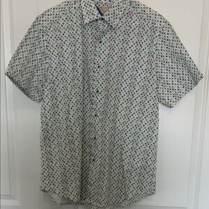 Men's Airplane Print Short Sleeve Shirt